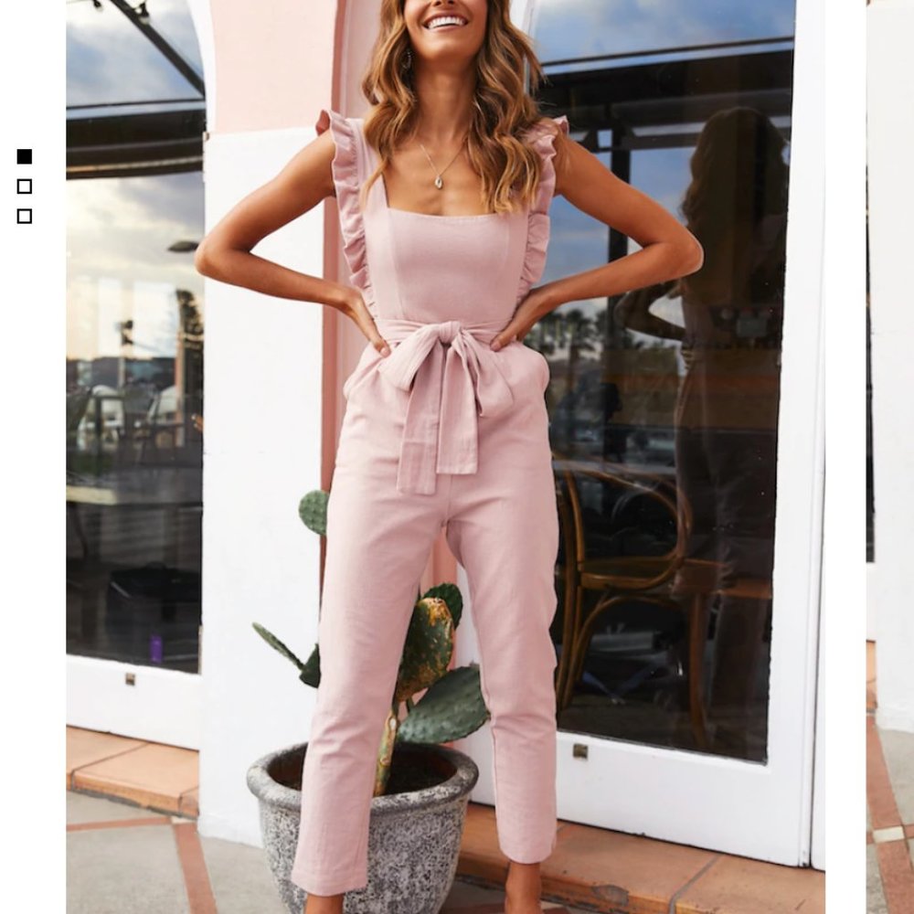 MY KIND OF NIGHT JUMPSUIT BLUSH